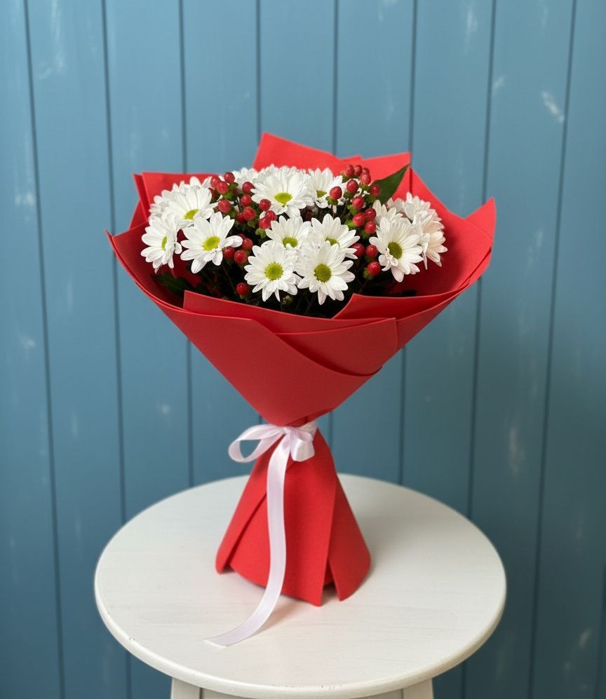 Букет цветов из: Хризантемы в Червлённой-Узловой