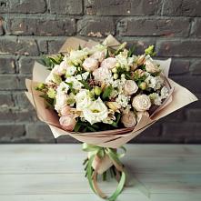 Букет цветов из:  Альстромерии, Розы и Хризантемы в Червлённой-Узловой