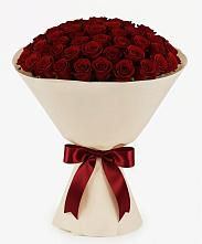 Букет 101 Бордовая роза Блэк Бакарра #REPLACE_PRED# Червлённой-Узловой