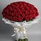 Букет 101 Красная роза Блэк Мэджик в Червлённой-Узловой