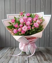 Букет Розовый кустик #REPLACE_PRED# Червлённой-Узловой