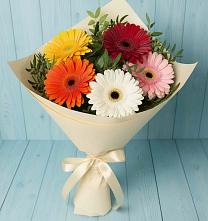 Букет цветов из:  Герберы в Червлённой-Узловой