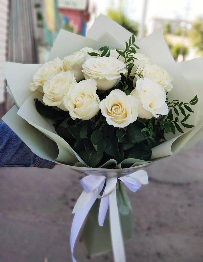 Букет Белые розы Проуд в Червлённой-Узловой