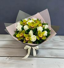 Букет цветов из:  Орхидеи и Розы в Червлённой-Узловой