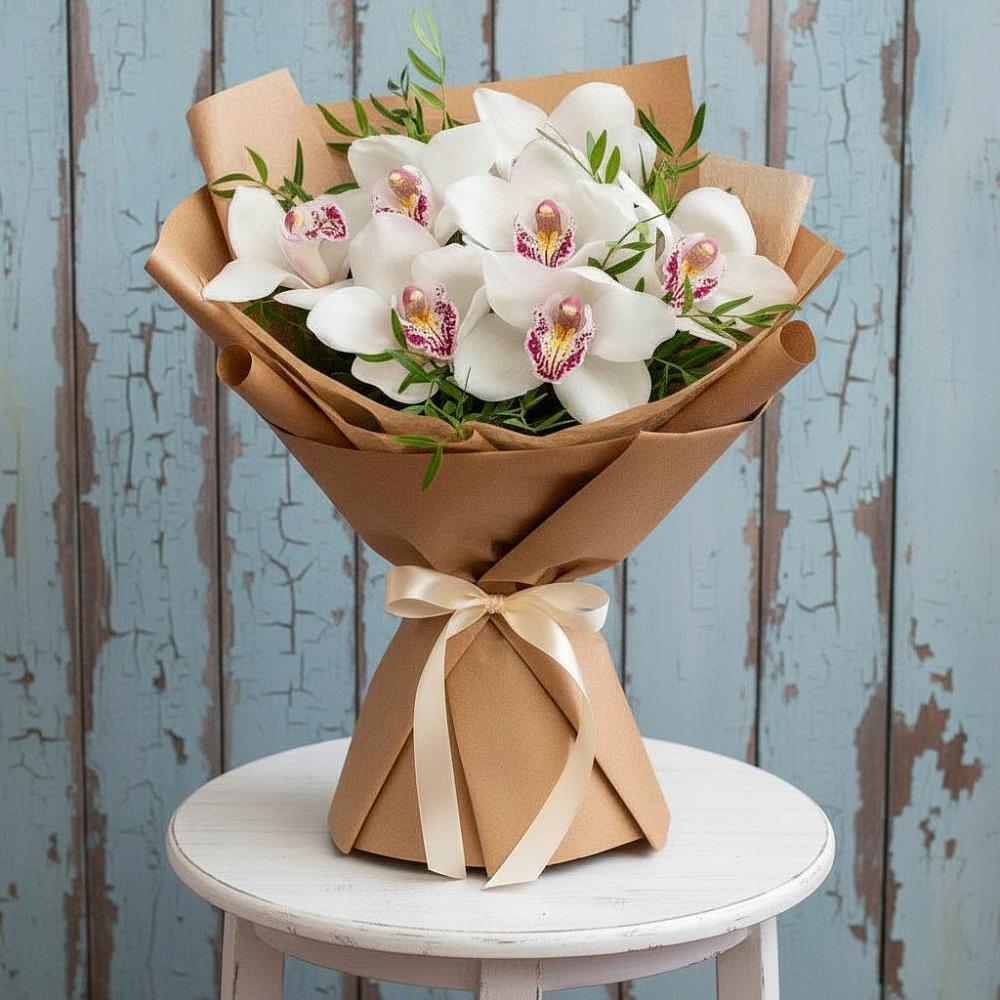 Букет цветов из: Орхидеи и Розы в Червлённой-Узловой