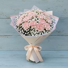 Букет цветов из:  Гвоздики в Червлённой-Узловой