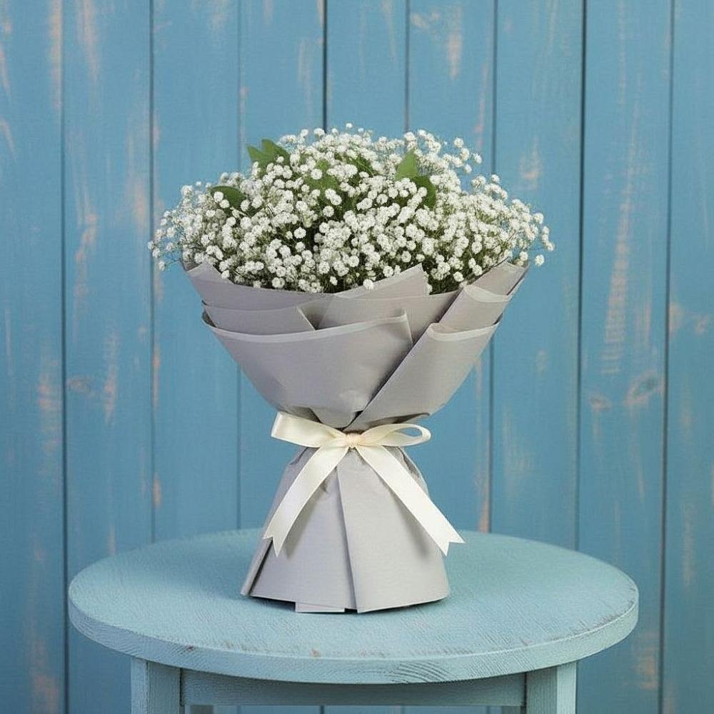 Букет цветов из: Гипсофила в Червлённой-Узловой