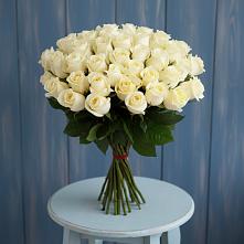 Букет 51 Белая роза Эдлесс Лав в Червлённой-Узловой