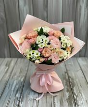 Букет цветов из:  Гвоздики, Розы и Хризантемы в Червлённой-Узловой