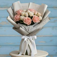 Букет цветов из:  Розы #REPLACE_PRED# Червлённой-Узловой
