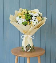 Букет цветов из:  Хризантемы и Розы в Червлённой-Узловой