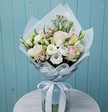 Букет цветов из:  Розы и Лизиантусы в Червлённой-Узловой