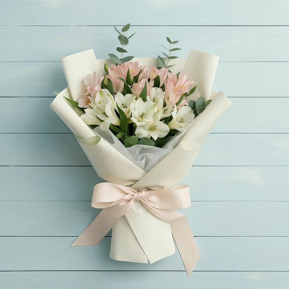 Букет цветов из: Альстромерии в Червлённой-Узловой