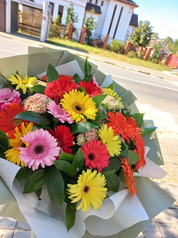Букет цветов из: Герберы в Червлённой-Узловой