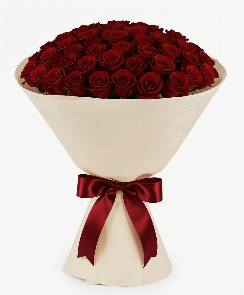 Букет 101 Бордовая роза Блэк Бакарра в Червлённой-Узловой