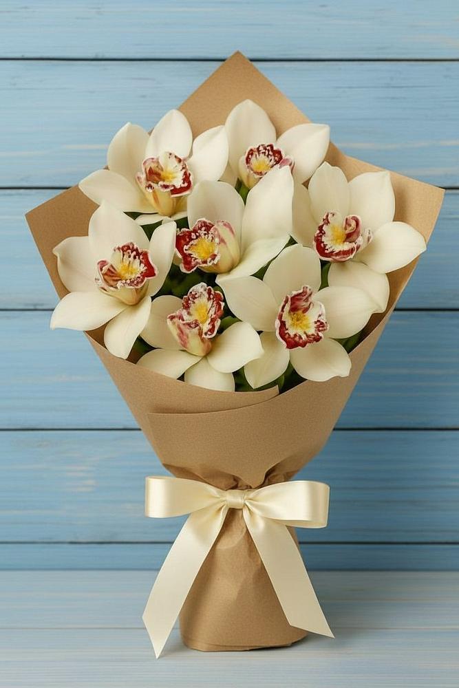 Букет цветов из: Орхидеи и Розы в Червлённой-Узловой