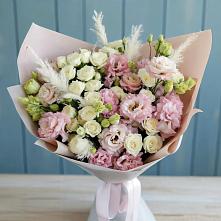 Букет цветов из:  Альстромерии и Розы в Червлённой-Узловой